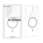 قاب اورجینال Magic Mask شفاف MagSafe اکلیلی Samsung Galaxy S24 Ultra (پک دار) - MPS