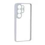 قاب پشت سخت شفاف محافظ لنزدار دور رنگی Samsung Galaxy S26 Ultra - طوسی