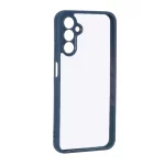 قاب پشت سخت شفاف محافظ لنزدار دور رنگی Samsung Galaxy A14 - سرمه ای