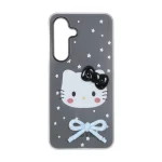قاب دو لایه مات Kitty پاپیون برجسته Samsung Galaxy S25 FE - مشکی