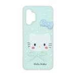 قاب دو لایه مات Kitty پاپیون برجسته Samsung Galaxy A32 4G - سبز