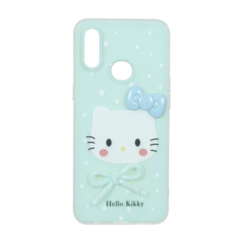 قاب دو لایه مات Kitty پاپیون برجسته Samsung Galaxy A10s - سبز - تصویر 2