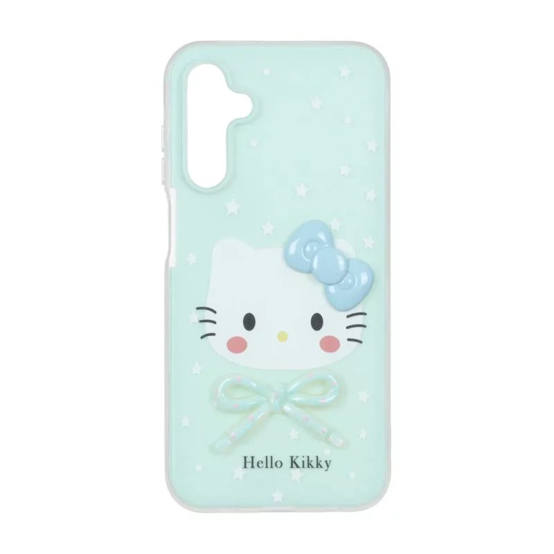 قاب دو لایه مات Kitty پاپیون برجسته Samsung Galaxy A15 - سبز - تصویر 2