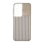 قاب مستطیلی Stripe لنز شفاف Samsung Galaxy A37 - مشکی