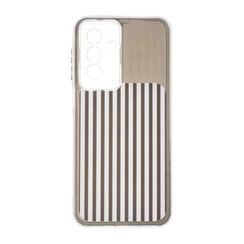 قاب مستطیلی Stripe لنز شفاف Samsung Galaxy A17 / A26 - مشکی - تصویر 2