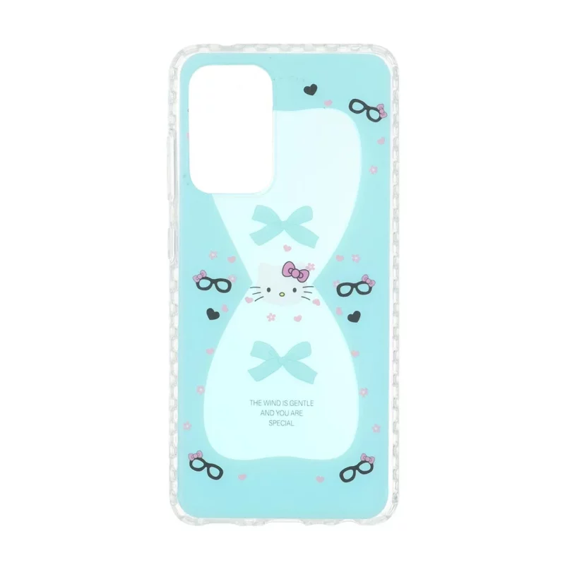 قاب هولوگرامی Kitty مات دور ژله ای Samsung Galaxy A52 / A52s - سبزآبی - تصویر 2