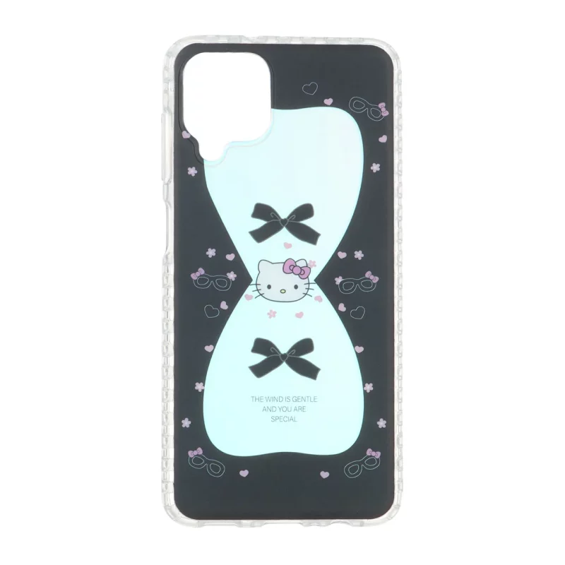 قاب هولوگرامی Kitty مات دور ژله ای Samsung Galaxy A12 / M12 / F12 - مشکی - تصویر 2