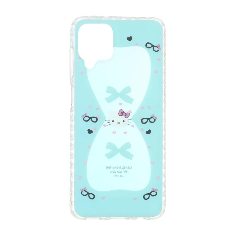 قاب هولوگرامی Kitty مات دور ژله ای Samsung Galaxy A12 / M12 / F12 - سبزآبی - تصویر 2