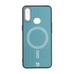 قاب NK مات لنز کربن طرح مگ سیف Samsung Galaxy A10s - سبز روشن