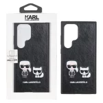 قاب اورجینال Karl چرمی Samsung Galaxy S24 Ultra - مشکی (پک دار)