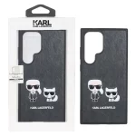 قاب اورجینال Karl چرمی Samsung Galaxy S24 Ultra - خاکستری (پک دار)