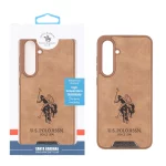 قاب اورجینال US Polo Assn جیر Samsung Galaxy S24 FE - عسلی (پک دار)
