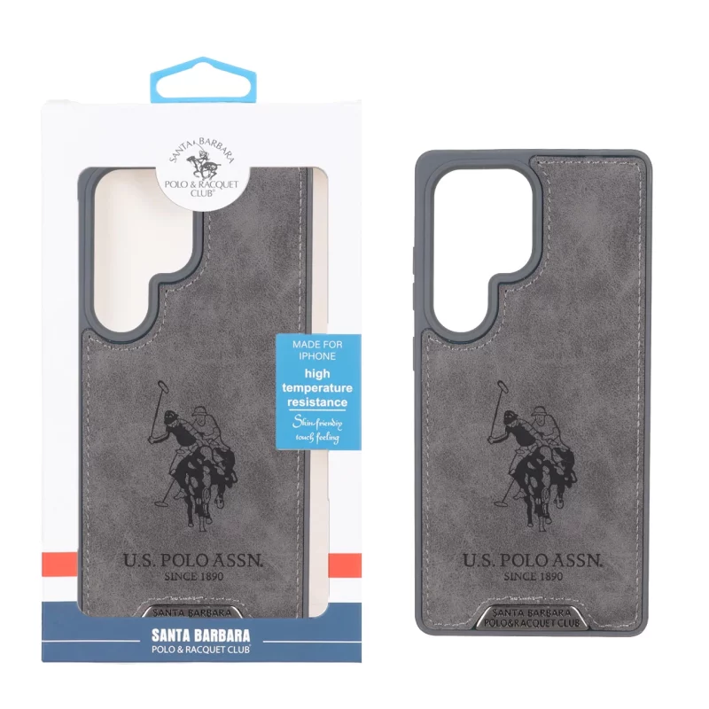 قاب اورجینال US Polo Assn جیر Samsung Galaxy S25 Ultra - خاکستری (پک دار) - تصویر 2