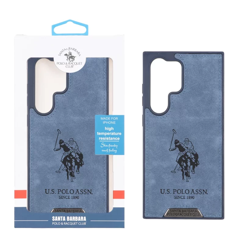 قاب اورجینال US Polo Assn جیر Samsung Galaxy S24 Ultra - آبی (پک دار) - تصویر 2