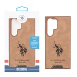 قاب اورجینال US Polo Assn جیر Samsung Galaxy S24 Ultra - عسلی (پک دار)
