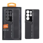 قاب اورجینال Sports Design Viva Madrid چرم دور دوخت Samsung Galaxy S25 Ultra - مشکی (پک دار)