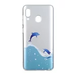 قاب سیلور دلفینی Samsung Galaxy A30 / A20s - طرح 68