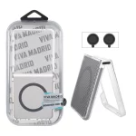 قاب اورجینال Viva Madrid پشت کربن MagSafe با ست محافظ لنز رینگی Samsung Galaxy Z Flip 7 - خاکستری (پک دار)