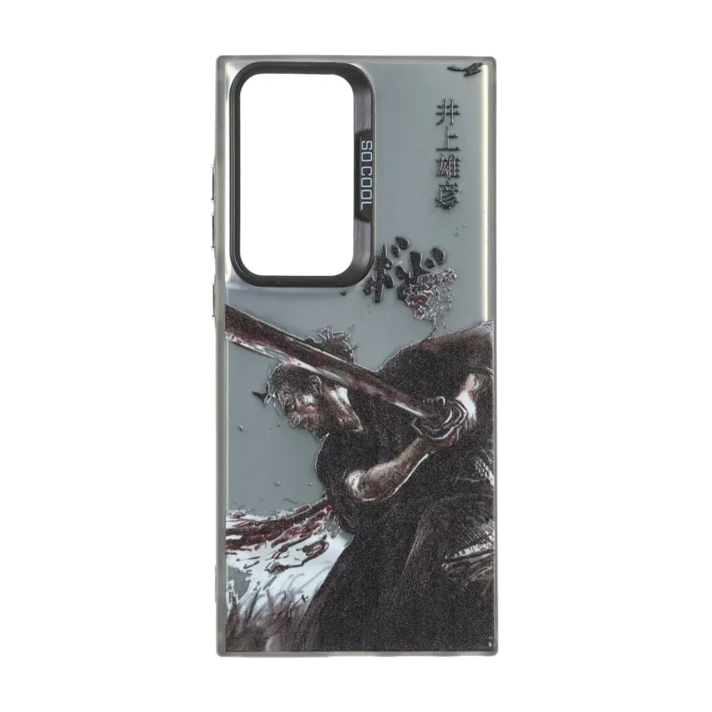 قاب SO COOL بلک لنز دکمه کروم طرح دار Samsung Galaxy S24 Ultra - طرح 223 - تصویر 2