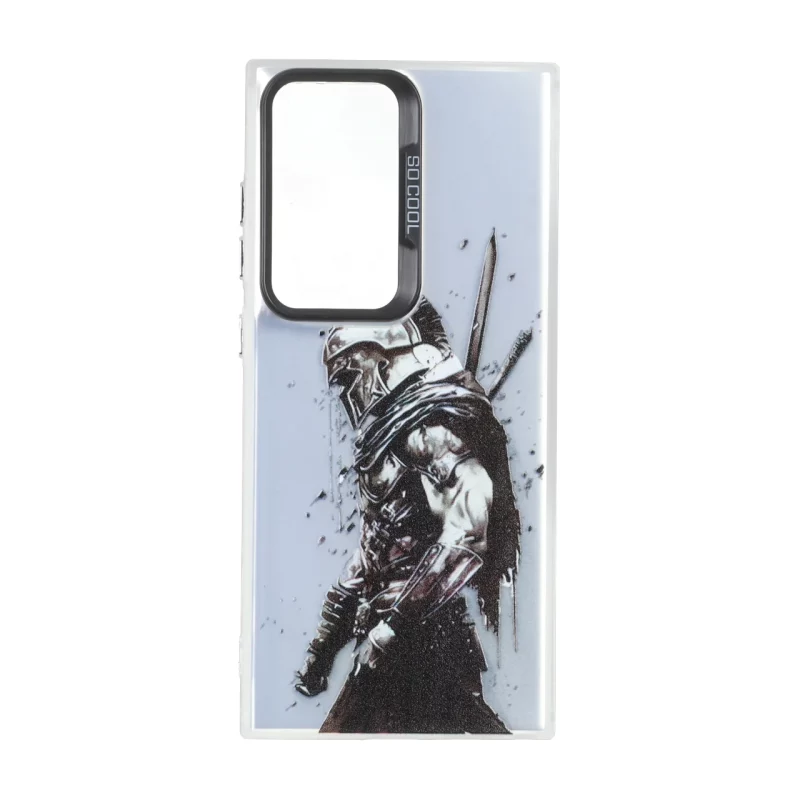 قاب SO COOL بلک لنز دکمه کروم طرح دار Samsung Galaxy S24 Ultra - طرح 226 - تصویر 2