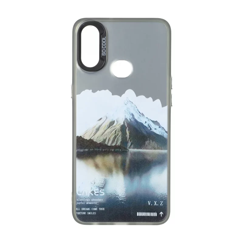 قاب SO COOL بلک لنز دکمه کروم طرح دار Samsung Galaxy A10s - طرح 321 - تصویر 2