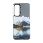 قاب SO COOL بلک لنز دکمه کروم طرح دار Samsung Galaxy S23 FE - طرح 394