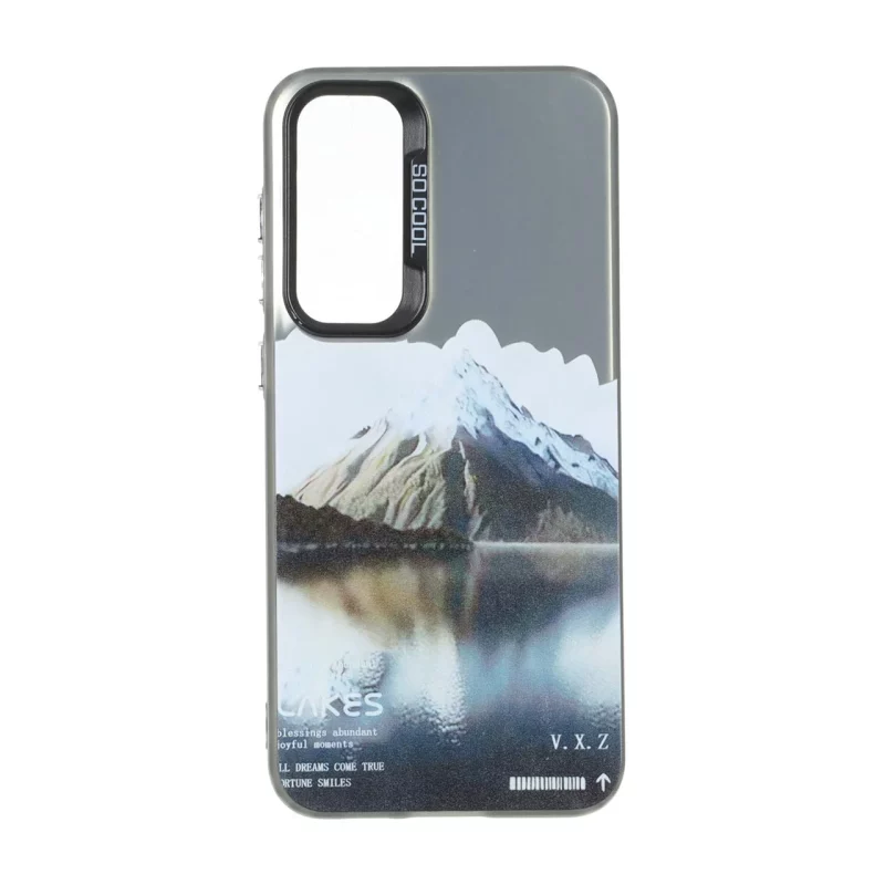قاب SO COOL بلک لنز دکمه کروم طرح دار Samsung Galaxy S23 FE - طرح 394 - تصویر 2
