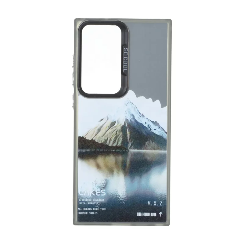 قاب SO COOL بلک لنز دکمه کروم طرح دار Samsung Galaxy S23 Ultra - طرح 460 - تصویر 2