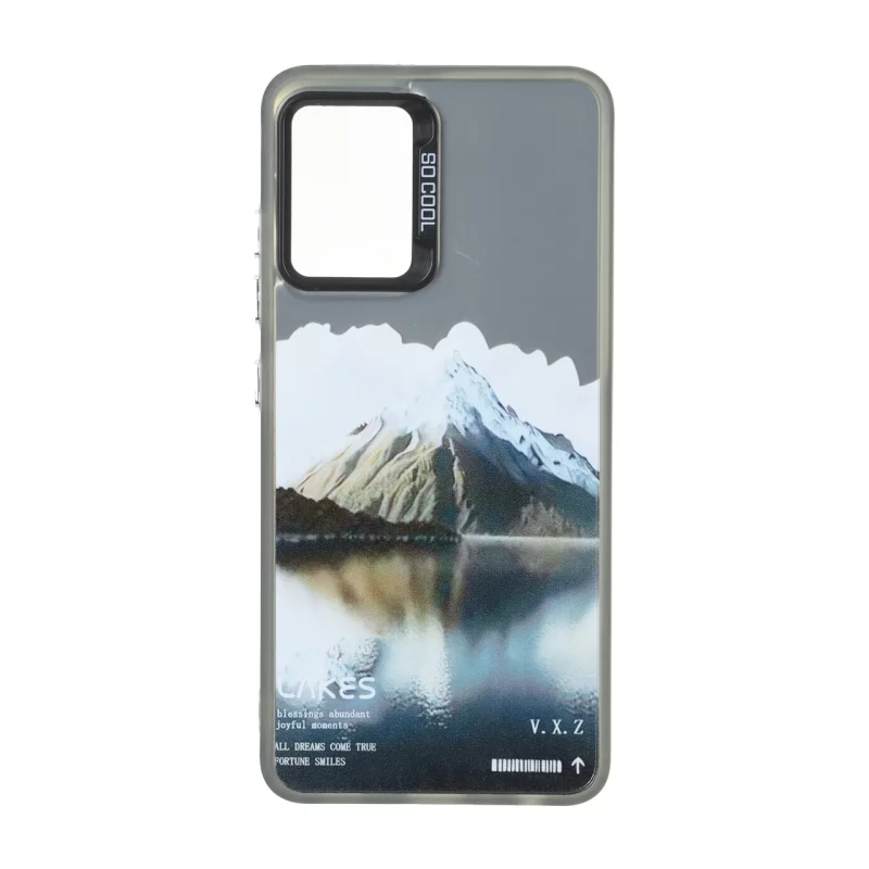 قاب SO COOL بلک لنز دکمه کروم طرح دار Samsung Galaxy A32 4G - طرح 508 - تصویر 2
