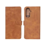 کیف چرمی موبایل مگنتی Samsung Galaxy A56 / A36 - عسلی