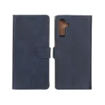 کیف چرمی موبایل مگنتی Samsung Galaxy A13 5G / A04s / M13 4G / M23 / F13 - سرمه ای