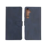 کیف چرمی موبایل مگنتی Samsung Galaxy A35 / A55 - سرمه ای
