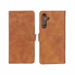 کیف چرمی موبایل مگنتی Samsung Galaxy A34 - عسلی