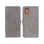 کیف چرمی موبایل مگنتی Samsung Galaxy A31 - خاکستری