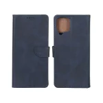 کیف چرمی موبایل مگنتی Samsung Galaxy A22 4G / M22 / M32 4G / F22 - سرمه ای