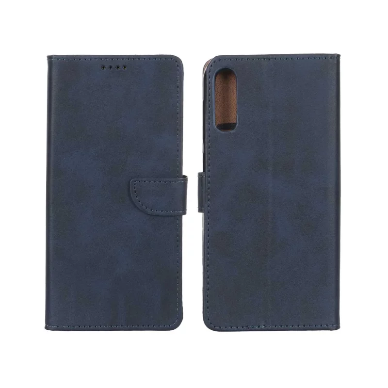 کیف چرمی موبایل مگنتی Samsung Galaxy A50 / A50s / A30s - سرمه ای - تصویر 2