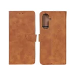 کیف چرمی موبایل مگنتی Samsung Galaxy A17 / A26 - عسلی