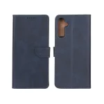 کیف چرمی موبایل مگنتی Samsung Galaxy A14 - سرمه ای