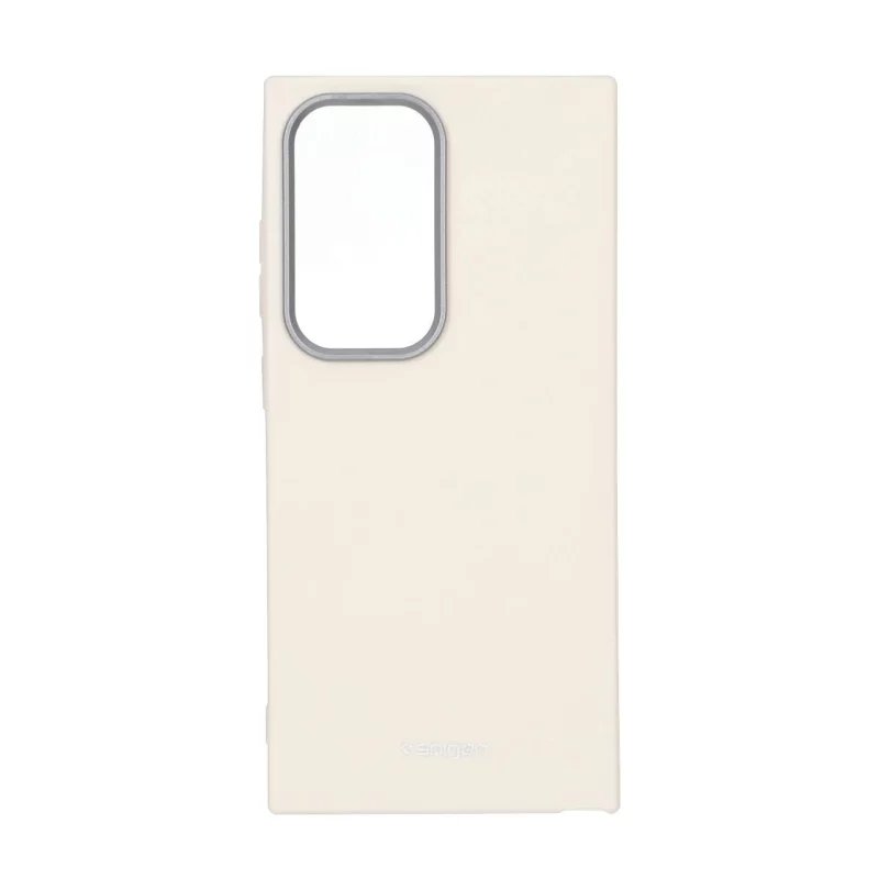 قاب Texture لوگودار Spigen مدل Samsung Galaxy S24 Ultra - کرم - تصویر 2