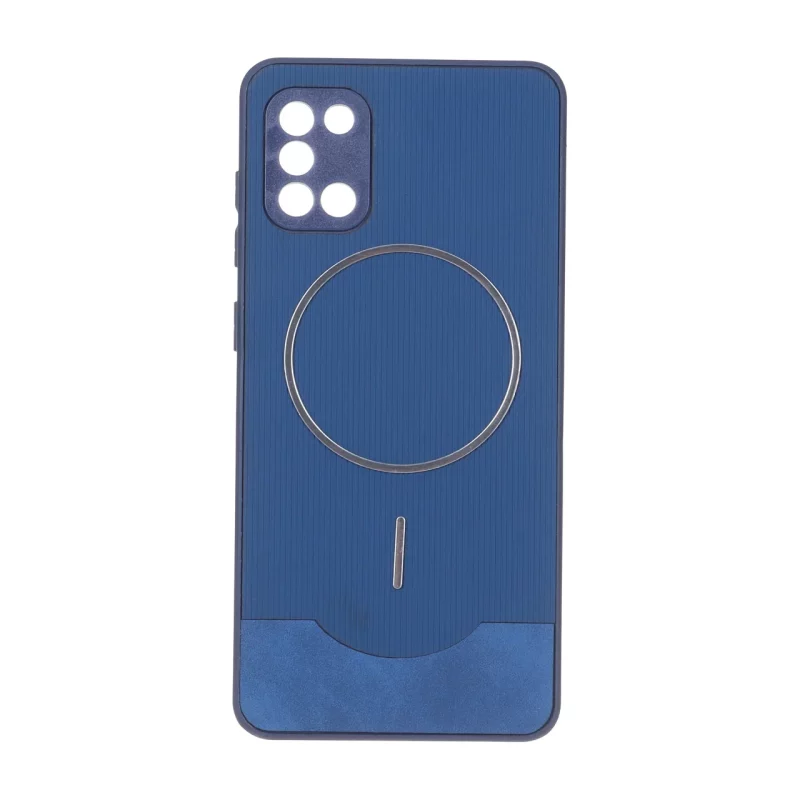 قاب Line Case جیر MagSafe فلزی محافظ لنزدار Samsung Galaxy A31 - سرمه ای - تصویر 2