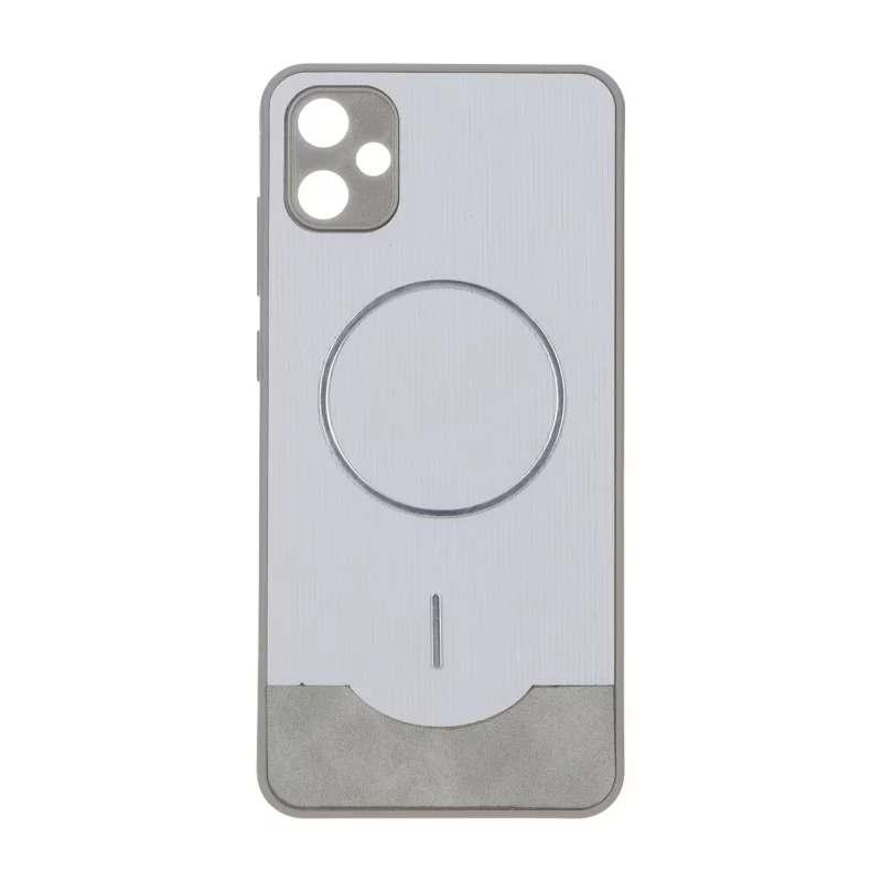 قاب Line Case جیر MagSafe فلزی محافظ لنزدار Samsung Galaxy A05 - طوسی - تصویر 2