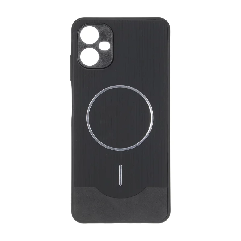 قاب Line Case جیر MagSafe فلزی محافظ لنزدار Samsung Galaxy A06 - مشکی - تصویر 2