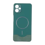 قاب Line Case جیر MagSafe فلزی محافظ لنزدار Samsung Galaxy A06 - سبز