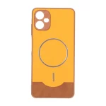 قاب Line Case جیر MagSafe فلزی محافظ لنزدار Samsung Galaxy A06 - نارنجی