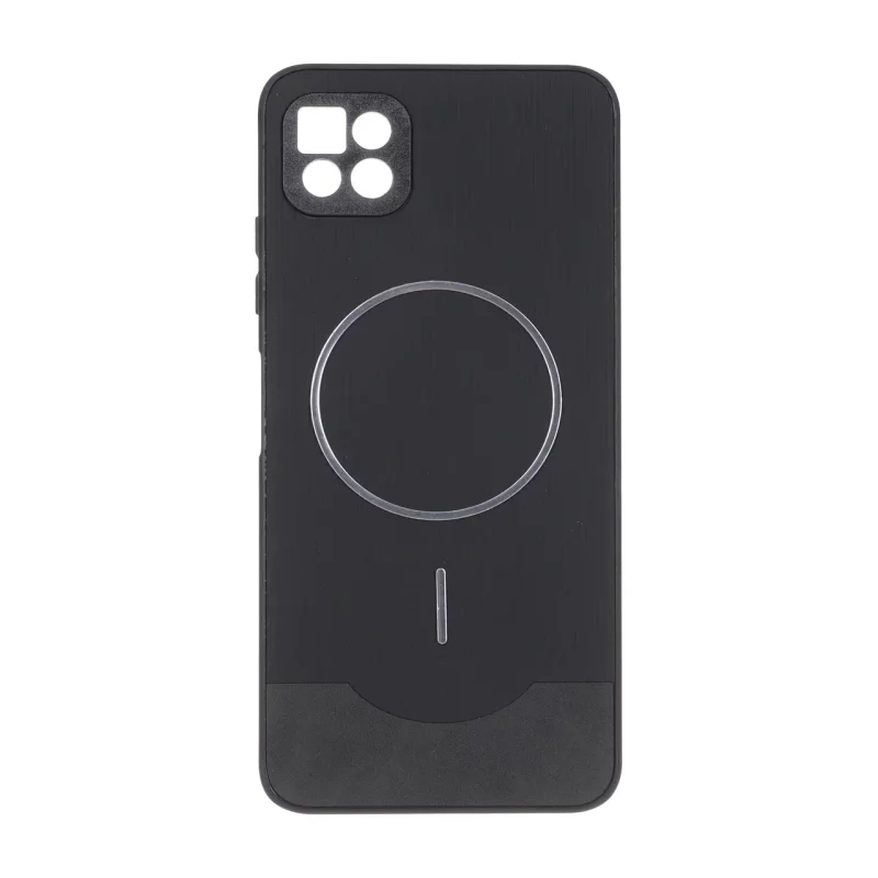قاب Line Case جیر MagSafe فلزی محافظ لنزدار Samsung Galaxy A22 5G - مشکی - تصویر 2
