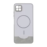 قاب Line Case جیر MagSafe فلزی محافظ لنزدار Samsung Galaxy A22 5G - طوسی