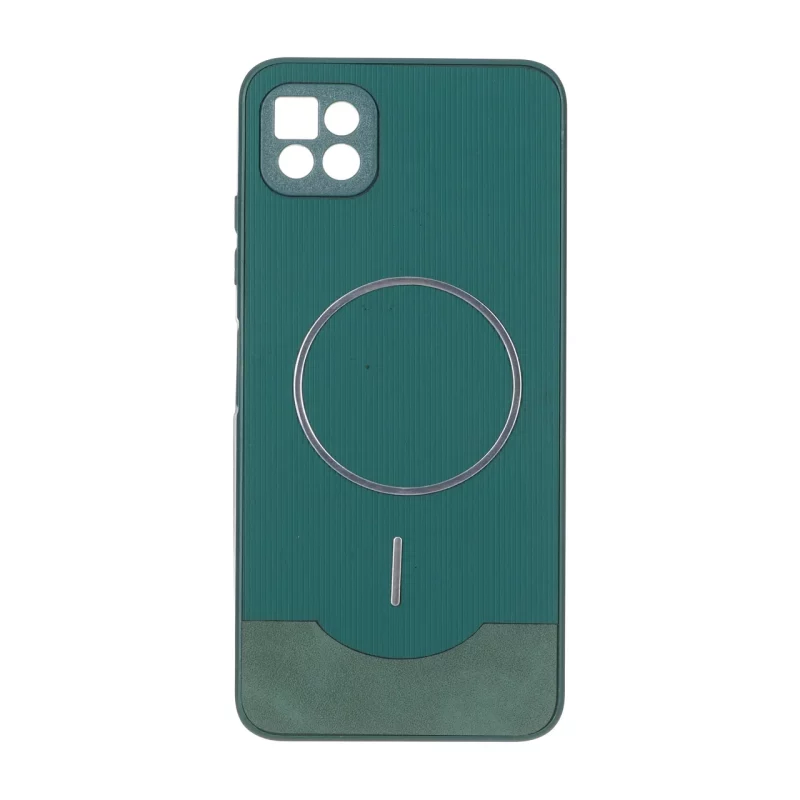 قاب Line Case جیر MagSafe فلزی محافظ لنزدار Samsung Galaxy A22 5G - سبز - تصویر 2