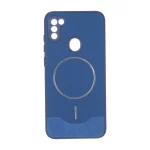 قاب Line Case جیر MagSafe فلزی محافظ لنزدار Samsung Galaxy A11 / M11 - سرمه ای