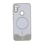 قاب Line Case جیر MagSafe فلزی محافظ لنزدار Samsung Galaxy A11 / M11 - طوسی