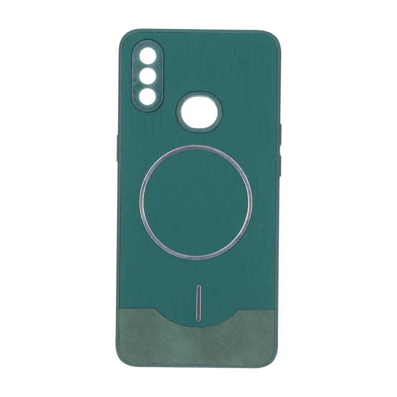 قاب Line Case جیر MagSafe فلزی محافظ لنزدار Samsung Galaxy A10s - سبز - تصویر 2